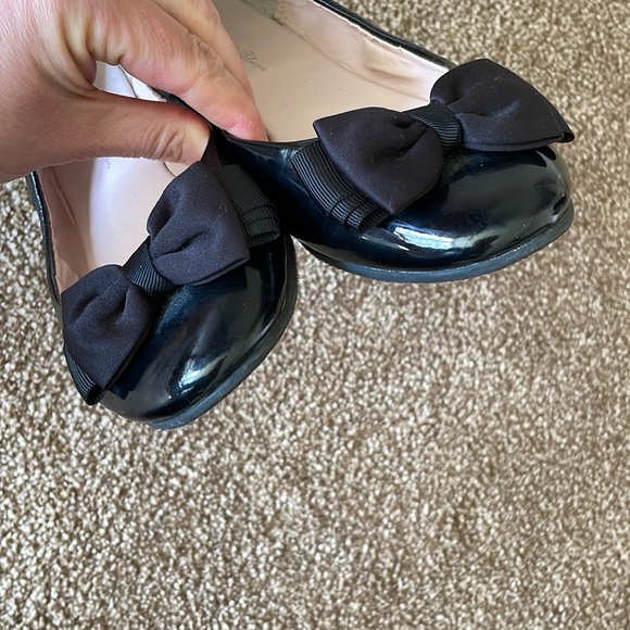 - - Ruby & Bloom black patent bow ballet flat size 3.5 - Picture 6 of 9